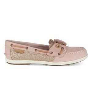 Sperry light pink/rose gold and glittery